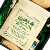 Magill Woodcraft Ireland cotton bag on wooden Irish wedding goblet in black gift box.