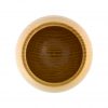 Wooden Irish wedding goblet top view of cup.