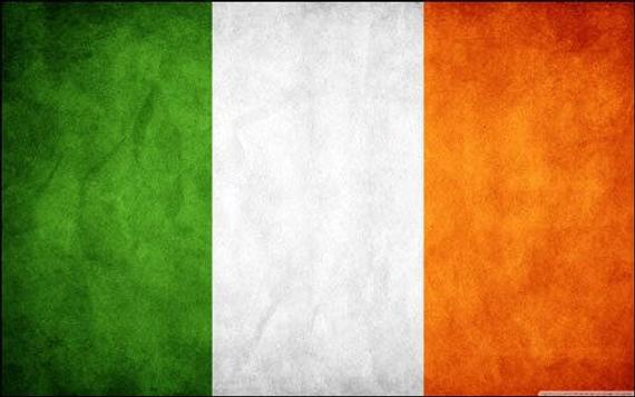 Irish flag front view.